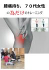 膝痛持ち、70代女性のためだけのトレーニング